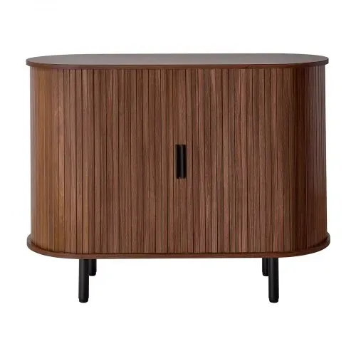 VEVOR Sideboard Küchenschrank mit 2 Schiebetüren, Buffetschrank im mittelalterlichen Stil für Wohnzimmer Eingangsbereich, Aufbewahrungsschrank 100 x 40 x 75 cm Walnuss Küchenbuffet Buffetschrank – Bild 9
