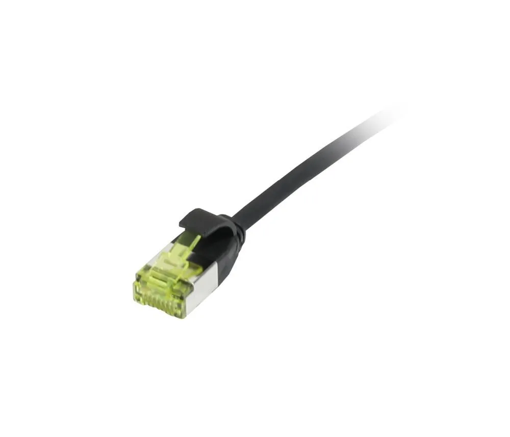 Patchkabel RJ45, CAT6A 500Mhz, 10m, schwarz, U/FTP, slimline rund d=3,8mm, TPE/LSZH(Superflex), AWG32, mit CAT7 Rohkabel, Synergy 21 Patchkabel RJ45, CAT6A 500Mhz, 10m, schwarz, U/FTP, slimline rund d=3,8mm, TPE/LSZH(Superflex), AWG32, mit CAT7 Rohkabel, Synergy 21