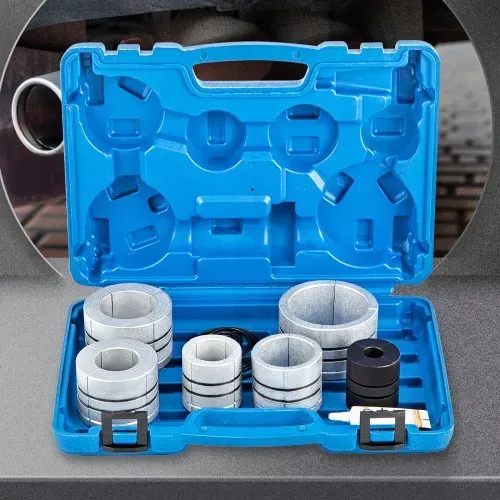VEVOR Hydraulischer Auspuffrohr-Expander, Größe 4,13 bis 10,8 cm, 10-T-Pedalpumpe im Lieferumfang enthalten, mit 4 Matrizen, 2 Aufbewahrungskoffern für Kupfer-Aluminium-Rohre bei der Autoreparatur – Bild 7