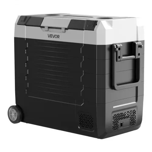 VEVOR Kompressor Kühlbox 12/24 V DC 100–240 V AC, Autokühlschrank 55 L mit App-Steuerung & Rädern & 2 Temperaturzonen (-20 °C bis 20 °C), Tragbarer Kühlschrank für Wohnmobile Boote Camping Angeln – Bild 9
