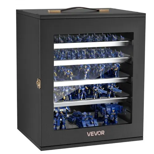 VEVOR Miniatur-Aufbewahrungskoffer für Warhammer 40k, passend für Modelle im Maßstab 1000-1500, Transportkoffer mit 5 Ablagen 11 Fächern, Sammlervitrine für Sammlerstücke (Miniaturen nicht enthalten) – Bild 10