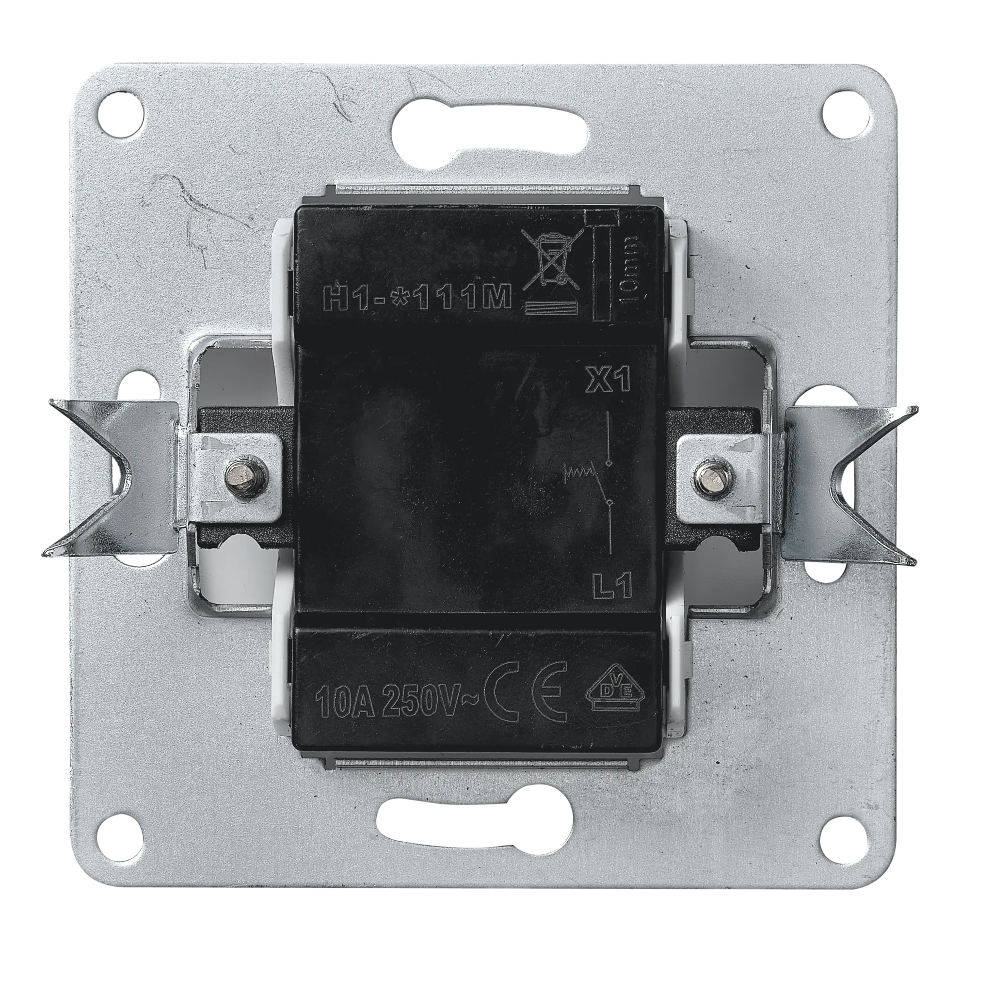 Taster McPower ''Flair'', 250V~/10A, UP, anthrazit – Bild 2