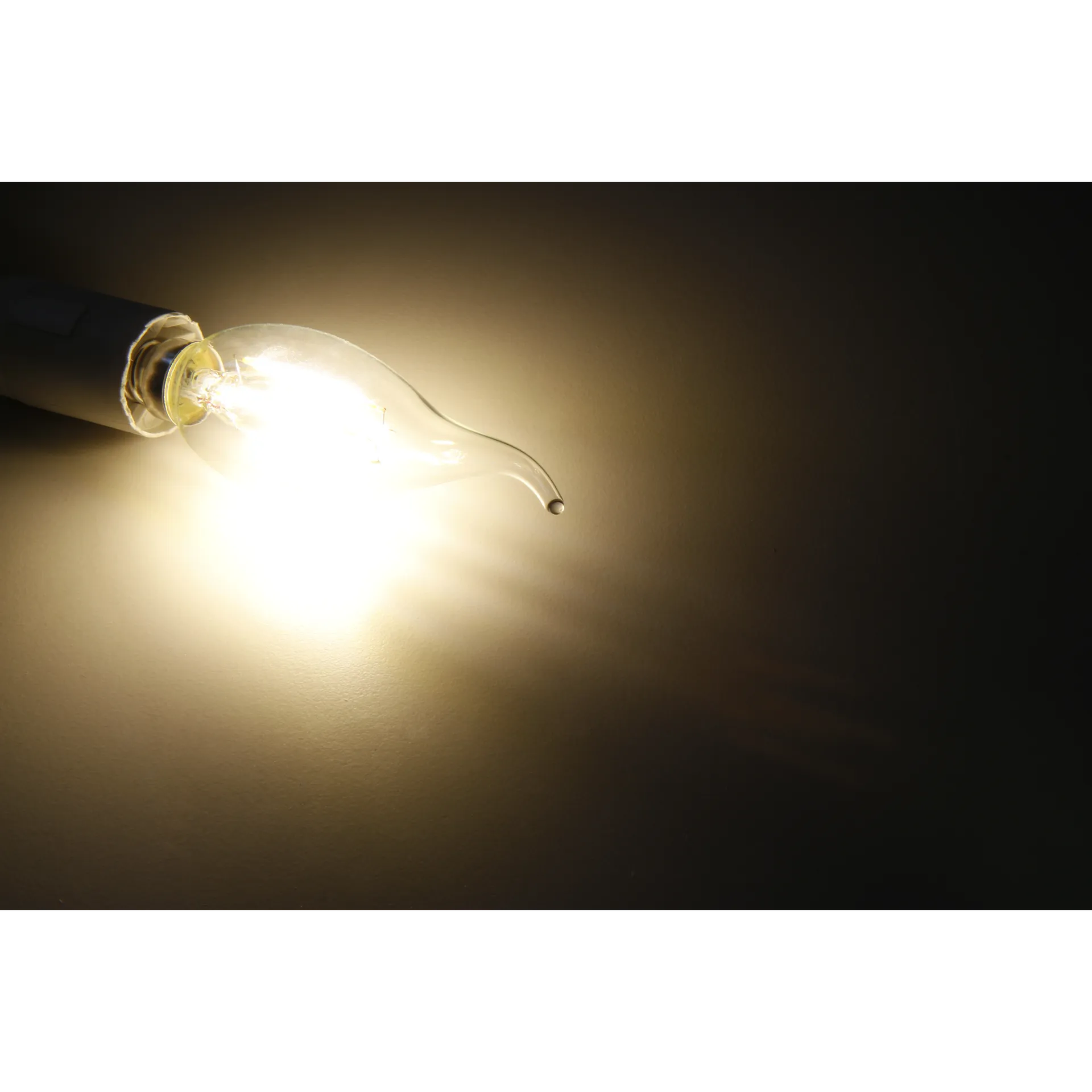 LED Filament Kerzenlampe Windstoß McShine, E14, 4W, 490lm, warmweiß, klar – Bild 2