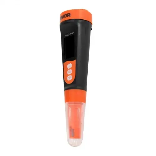 VEVOR TDS-Messgerät, Messbereich 0–9990 ppm, EC/TDS-Mehrparametermessung, Digitales Wassermessgerät mit Automatischer Zeitregelung, Übersichtliches VA-Display, für Trinkwasserqualitätsprüfung – Bild 9