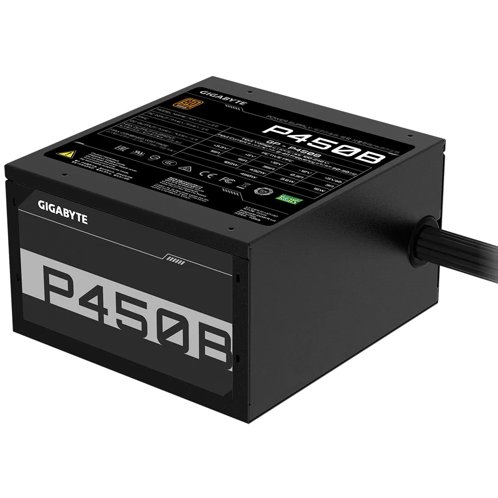 GIGABYTE P450B Netzteil 450 W 20+4 pin ATX ATX Schwarz – Bild 4