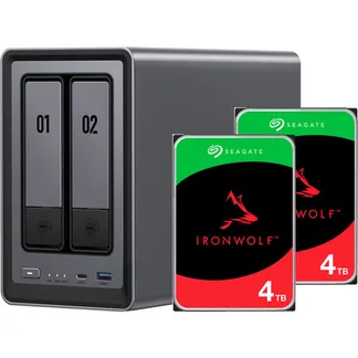 DXP2800 + 2x 4 TB Seagate IronWolf HDD Bundle, NAS DXP2800 + 2x 4 TB Seagate IronWolf HDD Bundle, NAS