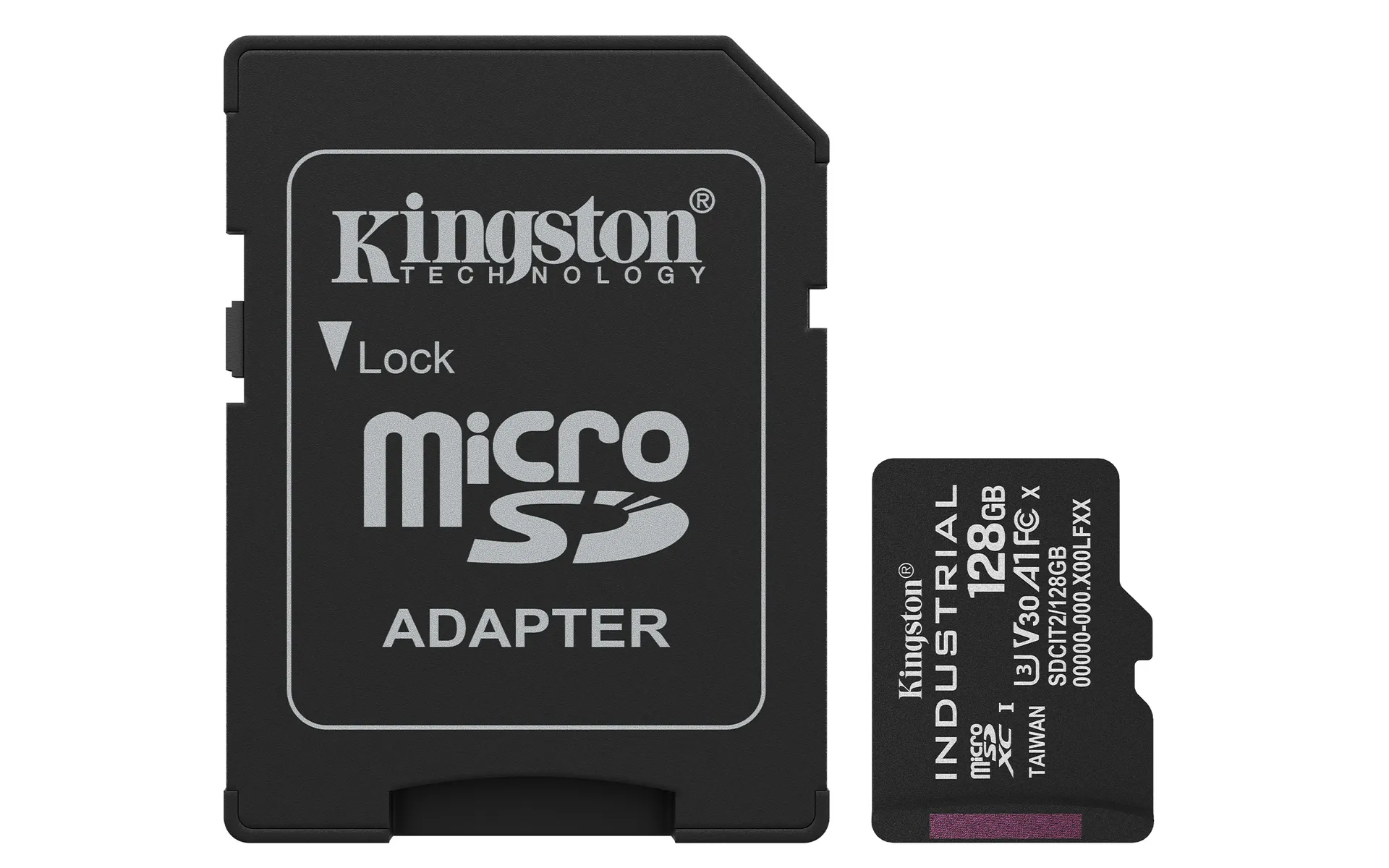 Kingston Technology 128GB microSDXC Industrial C10 A1 pSLC Karte + SD-Adapter Kingston Technology 128GB microSDXC Industrial C10 A1 pSLC Karte + SD-Adapter