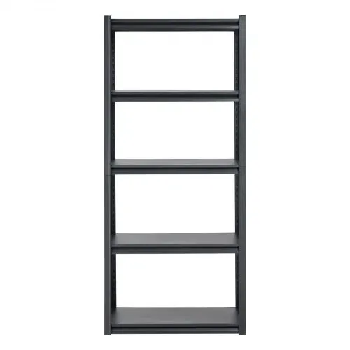 VEVOR Lagerregal, 907 kg, Steckregal, Kellerregal, robustes verstellbares Metall-Schwerlastregal, 5 Ebenen, 457,2x812,8x1828,8 mm, Werkstattregal, für Küche, Werkstatt, Keller, Lager, schwarz – Bild 9