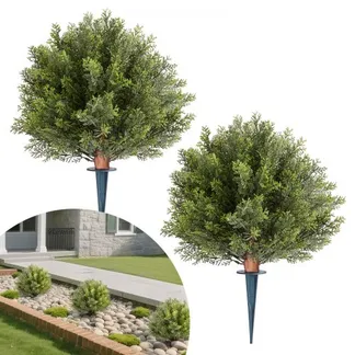 VEVOR Künstliche Formschnitt-Zypressen mit Erdspieß, 2er-Set 406 mm Kunstpflanze, Dekopflanze, für Dekoration, Veranda, Außen- & Innenbereich, Terrasse, Garten, Balkon, Hinterhof VEVOR Künstliche Formschnitt-Zypressen mit Erdspieß, 2er-Set 406 mm Kunstpflanze, Dekopflanze, für Dekoration, Veranda, Außen- & Innenbereich, Terrasse, Garten, Balkon, Hinterhof