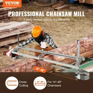 VEVOR Tragbares Sägewerk 355-1219mm Kettensägenmühle Max. Schnittdicke 5,08-300mm Kettensägewerk mit einer Größe von 1221x312x473mm Geeignet für eine Vielzahl von Holzschneideanforderungen VEVOR Tragbares Sägewerk 355-1219mm Kettensägenmühle Max. Schnittdicke 5,08-300mm Kettensägewerk mit einer Größe von 1221x312x473mm Geeignet für eine Vielzahl von Holzschneideanforderungen