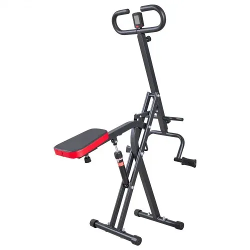VEVOR Kniebeugenmaschine für tiefe Kniebeugen zu Hause, klappbares Trainingsgerät, Gesäßtrainer mit 12-stufigem einstellbarem Widerstand, Heimtrainingsgerät für Gesäß und Beine, Glute Machine – Bild 9