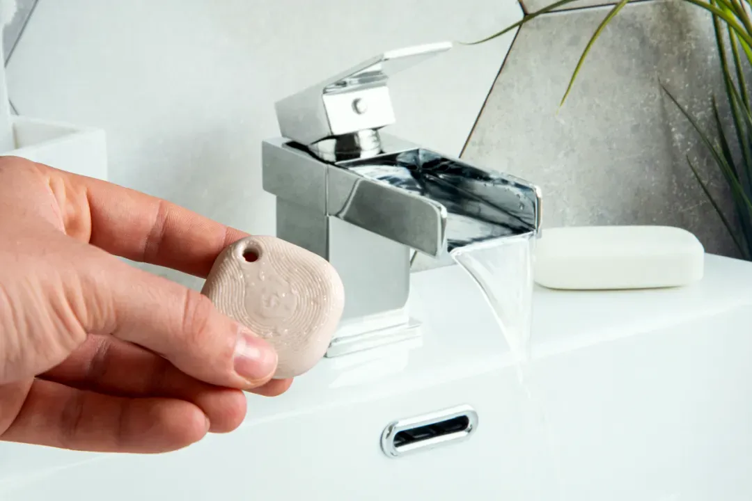 Shelly · Plug & Play · "Blu Button Tough Ivory" · Schalter & Dimmer · Bluetooth · Batterie · Hellbeige – Bild 4