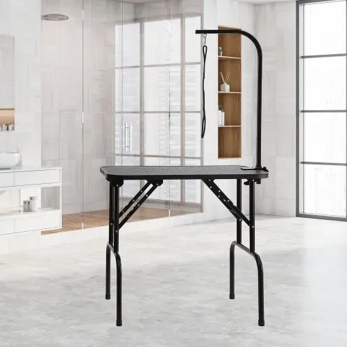 VEVOR Trimmtisch 875x472x1533mm Schertisch Edelstahl Hundepflegetisch 99,8kg Tragfähigkeit Frisiertisch Hund Faltbar Tierpflegetisch 807,7x459,7mm Desktop Ideal für Baden Trimmen Trocknen Bürsten – Bild 7