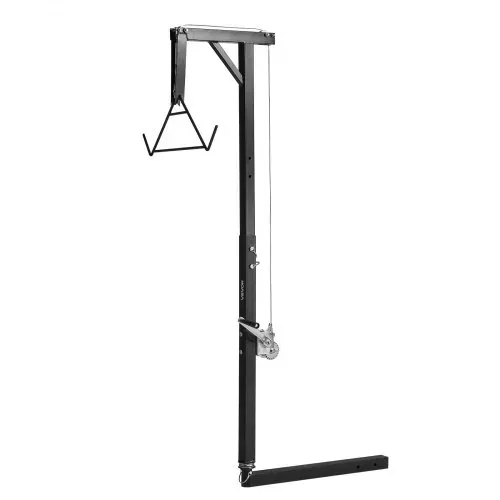 VEVOR Game Hoist mit Seilwinde & Gambrel, 136 kg Tragkraft, LKW-Wildhebezeug mit 5,08 cm Empfänger, 360-Grad-Schwenkschaft & einstellbarer Höhe, zum Häuten & Säubern von Wild im Jagdspiel – Bild 8