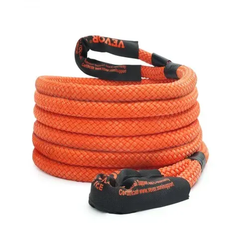 VEVOR 22 mm x 6 m Abschleppseil 13871 kg, Hochleistungs-Offroad-Abschleppgurt, Extrem belastbarer Zugseil mit 30 % Elastizitätsenergie Abschlepphilfe für Jeep Auto LKW ATV UTV SUV Traktor – Bild 8