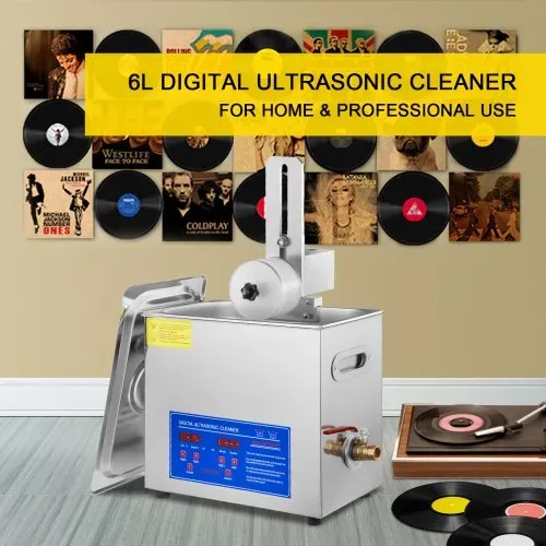 VEVOR Ultraschallreiniger Ultraschall Reinigungsgerät 6 L Ultraschall Reinigungsmaschine für Schallplatten 180 W einstellbare Zeit, Schallplattenreiniger Edelstahl 40 KHz Reinigungsgerät VEVOR Ultraschallreiniger Ultraschall Reinigungsgerät 6 L Ultraschall Reinigungsmaschine für Schallplatten 180 W einstellbare Zeit, Schallplattenreiniger Edelstahl 40 KHz Reinigungsgerät
