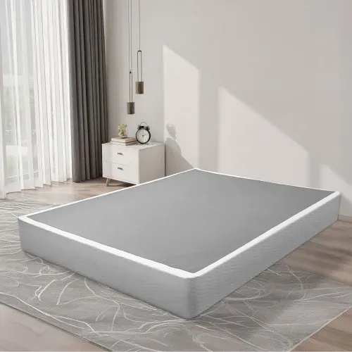 VEVOR Boxspringbettgestell 2010x1515x230mm, Bettgestell mit Waschbarem Stoffbezug, Metallrahmen für Queensize-Betten, 23 cm Matratzenauflage, max. Belastbarkeit 1587,57 kg (OHNE Matratze) – Bild 7