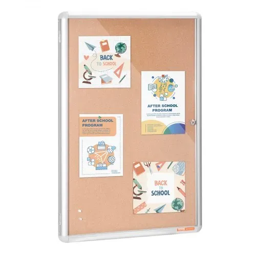 VEVOR 36"x24" geschlossene Korktafel mit Aluminiumrahmen – abschließbares Schwarzes Brett mit Acryltür und 2 Schlüsseln – wetterfeste Wandvitrine für Schule, Zuhause, Büro – Bild 10