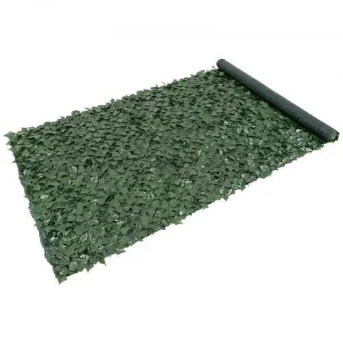 VEVOR Sichtschutzzaun aus Efeu, 1500 x 4010 mm, Sichtschutz, Efeuzaun mit Netzgeweberückseite und verstärkter Verbindung, künstliche Hecken mit Weinblättern als Dekoration für Garten, Hof, Balkon – Bild 10