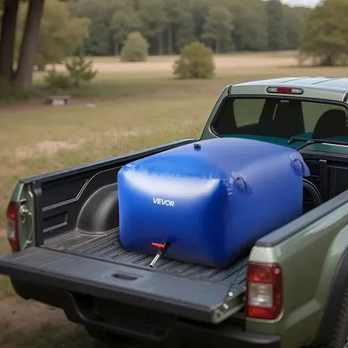 VEVOR Wasserspeicherblase, 400 L Wasserbeutel, faltbarer Behälter für weiches Wasser, auslaufsicherer & reißfester PVC-Notwasserspeichertank für Wohnmobil, LKW & den Einsatz im Freien – Bild 7