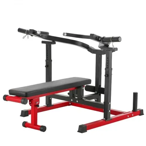 VEVOR Brustpresse, 204 kg belastbares Bankdrückset, verstellbare flache Schrägbank mit unabhängigen konvergierenden Armen, obere Brust-Ausrüstung, Heim-Fitnessgerät für Brust Bauchmuskeltraining – Bild 10