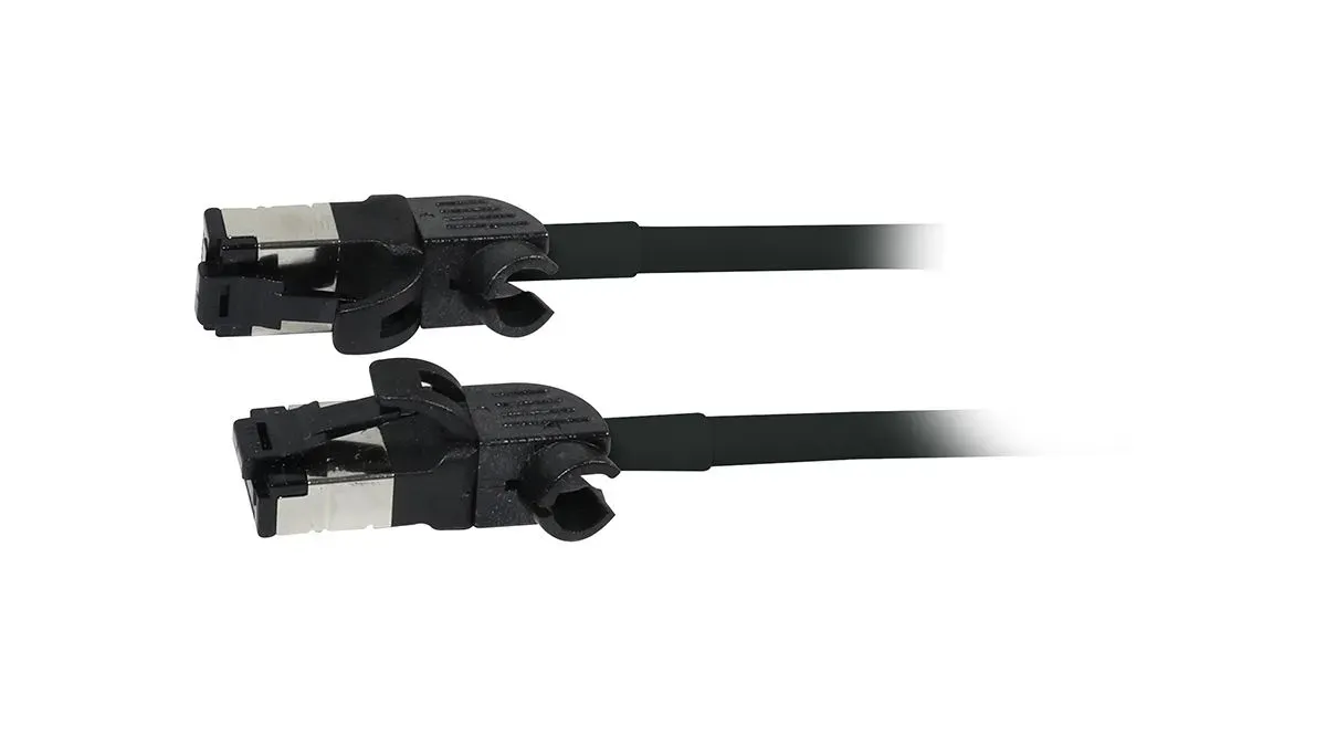 Patchkabel RJ45, CAT6A 500Mhz, 7.5m, schwarz, S/FTP, slimline rund d=4,5mm, TPE/LSZH(Superflex), AWG28, mit CAT7 Rohk., drehbarer Stecker, Synergy21 Patchkabel RJ45, CAT6A 500Mhz, 7.5m, schwarz, S/FTP, slimline rund d=4,5mm, TPE/LSZH(Superflex), AWG28, mit CAT7 Rohk., drehbarer Stecker, Synergy21