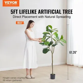 VEVOR Geigenfeige Künstlich 78x78x155,6cm Kunstpflanze PE Künstliche Pflanzen Fake Plastikpflanzen im Topf Kunstblume Geruchslos wasserdicht zur Dekoration von Schlafzimmer Arbeitszimmer Wohnzimmer VEVOR Geigenfeige Künstlich 78x78x155,6cm Kunstpflanze PE Künstliche Pflanzen Fake Plastikpflanzen im Topf Kunstblume Geruchslos wasserdicht zur Dekoration von Schlafzimmer Arbeitszimmer Wohnzimmer