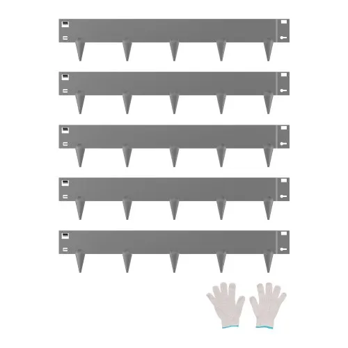 VEVOR Rasenkante 5er-Pack, Beeteinfassung 990×181 mm, Metall-Beetumrandung, biegbare Beetumrandung, robuste Gartenpalisade, einfach zu installieren, Blumenbeet-Gartenweg-Teiler, dunkelgrau VEVOR Rasenkante 5er-Pack, Beeteinfassung 990×181 mm, Metall-Beetumrandung, biegbare Beetumrandung, robuste Gartenpalisade, einfach zu installieren, Blumenbeet-Gartenweg-Teiler, dunkelgrau