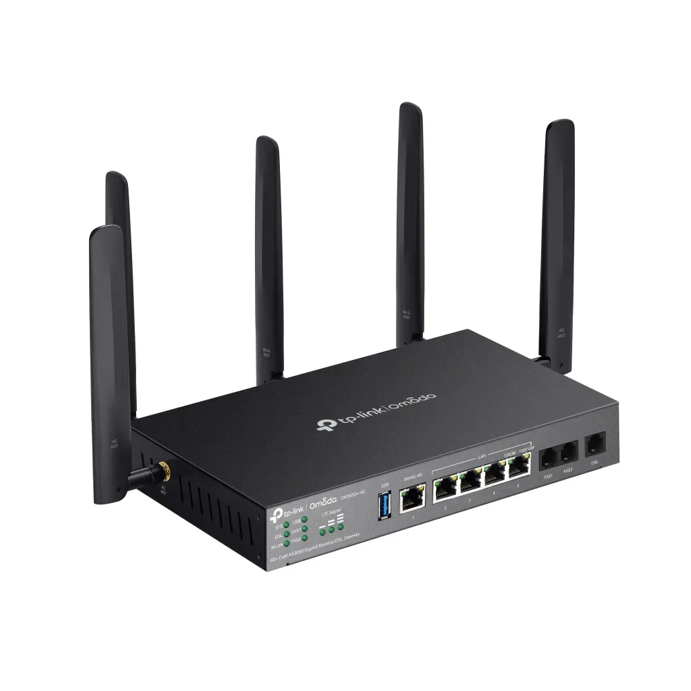 TP-Link - DR3650v-4G Omada AX3000 Desktop DSL Gateway – Bild 4