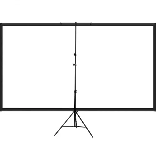 VEVOR 16:9 Beamer Leinwand 100 Zoll 4K HD Präsentationswand Stativ Projektionsfläche 227x127cm Rolloleinwand 160-Grad-Betrachtungswinkel Leinwand 200-250cm Höhenverstellbar für Heimkino Tagungsraum – Bild 10