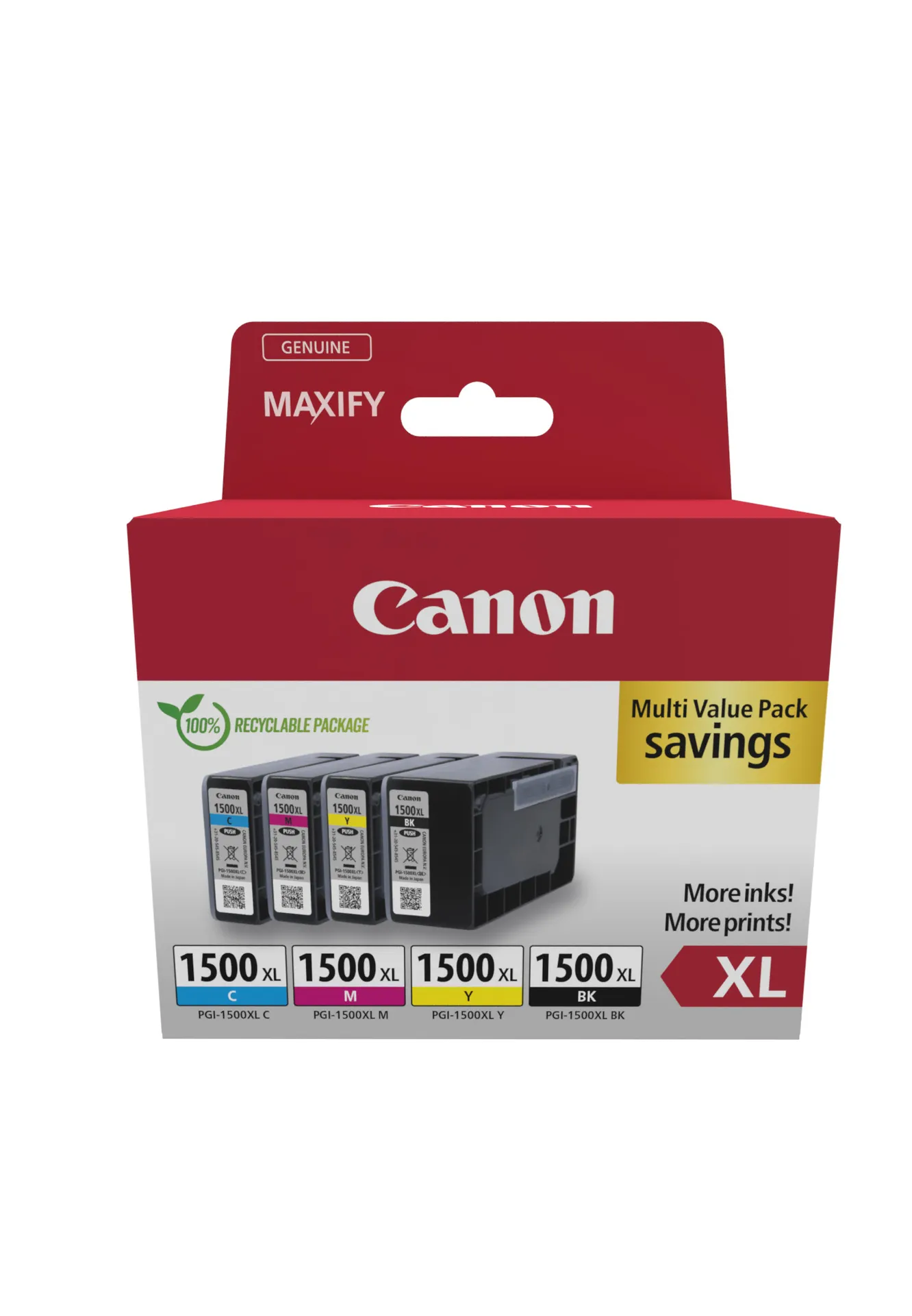 Canon PGI-1500XL BK/C/M/Y Multipack Canon PGI-1500XL BK/C/M/Y Multipack