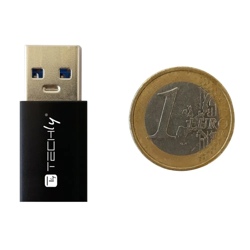 Techly IADAP USB3-AFT Kabeladapter USB A USB C Schwarz – Bild 2