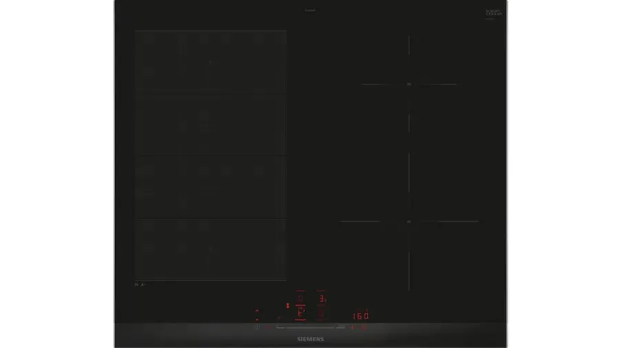 Siemens iQ700 EX675HEC1E Kochfeld Schwarz Integriert 60 cm Zonen-Induktionskochfeld 4 Zone(n) Siemens iQ700 EX675HEC1E Kochfeld Schwarz Integriert 60 cm Zonen-Induktionskochfeld 4 Zone(n)