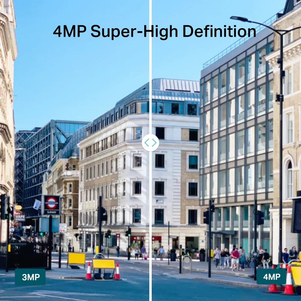 TP-Link - 4MP Outdoor Bullet Network Camera - VIGI C340I(4mm) – Bild 2