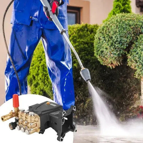 VEVOR Ersatzpumpe für Hochdruckreiniger, 25,4 mm Schaft, horizontaler Triplex-Kolben, 303 bar, 15 L/min Durchfluss, Hochdruckreinigerpumpe, Ideale Lösung zur Erhöhung des Wasserdrucks – Bild 7