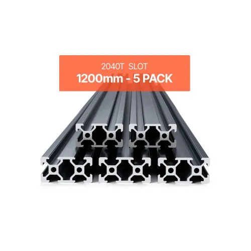 VEVOR 5er Set Aluprofil 1200 mm T-Nut 2040 Aluminium-Strangpressprofil, eloxierte Linearschiene nach europäischem Standard, Nutenprofil für 3D-Drucker, CNC-Maschine DIY, Lasergravur, Schwarz VEVOR 5er Set Aluprofil 1200 mm T-Nut 2040 Aluminium-Strangpressprofil, eloxierte Linearschiene nach europäischem Standard, Nutenprofil für 3D-Drucker, CNC-Maschine DIY, Lasergravur, Schwarz