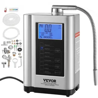 VEVOR Alkaline Säurewasser Maschine, 3,5-10,5 pH 7 Modi Startseite Alkaline Wasser Filter, +500-650 mV Wasser-Ionisator Wasserfiltermaschine, 8000 L Wasser-Filter Reinigungsmaschine Haushalt Silber VEVOR Alkaline Säurewasser Maschine, 3,5-10,5 pH 7 Modi Startseite Alkaline Wasser Filter, +500-650 mV Wasser-Ionisator Wasserfiltermaschine, 8000 L Wasser-Filter Reinigungsmaschine Haushalt Silber