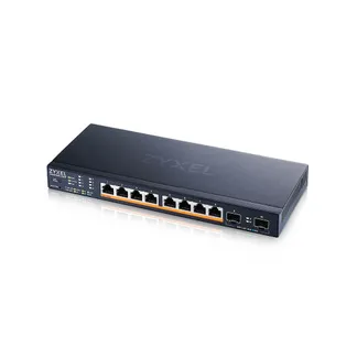 Zyxel Switch smart managed Layer2 10 Port • 8x 2.5 GbE • PoE Budget 130 Watt • 8x PoE bt • 2x SFP+ • Desktop • Lüfterlos • NebulaFlex • XMG1915-10EP Zyxel Switch smart managed Layer2 10 Port • 8x 2.5 GbE • PoE Budget 130 Watt • 8x PoE bt • 2x SFP+ • Desktop • Lüfterlos • NebulaFlex • XMG1915-10EP