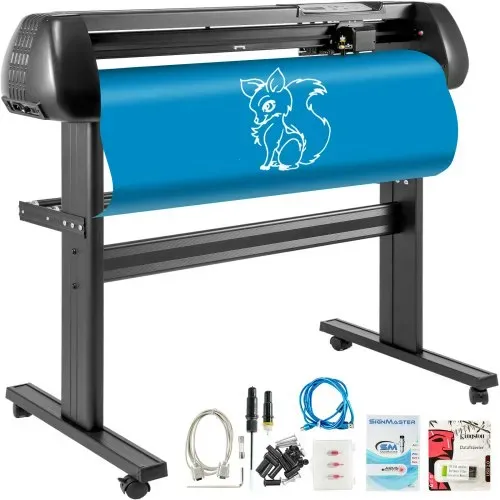 VEVOR Schneideplotter, Plottermaschine Max. 720 mm Papiervorschub, Vinyl Schneideplotter, Folienplotter, Vinyl Schneideplotter Maschine, Schnittgenauigkeit 0,01 mm, Hobby Plotter, 3 Klingen Inkl. VEVOR Schneideplotter, Plottermaschine Max. 720 mm Papiervorschub, Vinyl Schneideplotter, Folienplotter, Vinyl Schneideplotter Maschine, Schnittgenauigkeit 0,01 mm, Hobby Plotter, 3 Klingen Inkl.