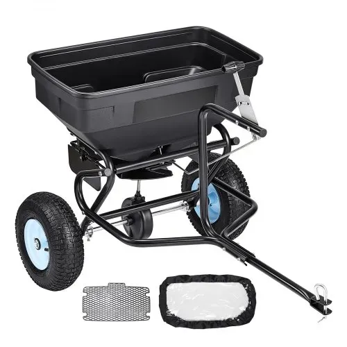 VEVOR Schleuderstreuer Anhängestreuer 59 kg Fassungsvermögen, Anhänge-/Schiebe-Gartenstreuer mit 33 cm Reifen, 30 einstellbaren Stufen & 3 m Streubreite, Streuwagen für Saatgut, Dünger, Salz VEVOR Schleuderstreuer Anhängestreuer 59 kg Fassungsvermögen, Anhänge-/Schiebe-Gartenstreuer mit 33 cm Reifen, 30 einstellbaren Stufen & 3 m Streubreite, Streuwagen für Saatgut, Dünger, Salz