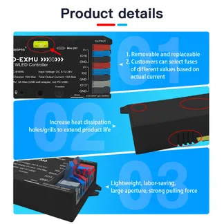 Synergy 21 LED Serie EOS 55 WLED Controller ESP32 Pixel Elite 2D-EXMU 5/12/24V mit RJ-45 Synergy 21 LED Serie EOS 55 WLED Controller ESP32 Pixel Elite 2D-EXMU 5/12/24V mit RJ-45