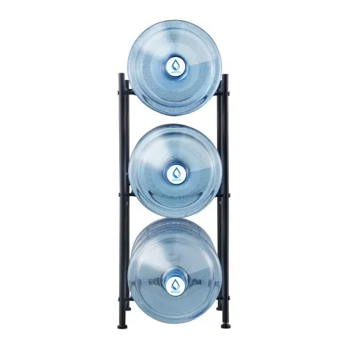 VEVOR Wasserkrughalter mit 3 Ebenen, 5-Gallonen-Wasserflaschenhalter, einreihiges Wasserflaschenregal für 3 Flaschen, robustes Wasserkrugregal für Küche, Büro, Wohnzimmer, schwarz – Bild 8