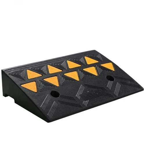 VEVOR Schwellenrampe Vollgummi Türschwellenrampe Max. Tragfähigkeit bis zu 15Tonnen Bordsteinrampe 50x30x10,8cm Rollstuhlrampe Auffahrrampe Gummirampe Geeignet für unebenen Boden Bordsteinkanten – Bild 9