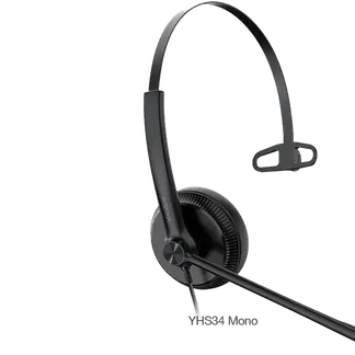Yealink SIP zub. QD/RJ YHS34 Monaurales Headset mit NoiseCancelling Yealink SIP zub. QD/RJ YHS34 Monaurales Headset mit NoiseCancelling