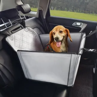 VEVOR Hundeautositz, wasserdichter Hundesitzerhöhung fürs Auto mit Stützrahmen, Haustierautositz mit ansteckbarer Sicherheitsleine, Hundeautobett für kleine, mittelgroße und große Hunde bis 18 kg, grau VEVOR Hundeautositz, wasserdichter Hundesitzerhöhung fürs Auto mit Stützrahmen, Haustierautositz mit ansteckbarer Sicherheitsleine, Hundeautobett für kleine, mittelgroße und große Hunde bis 18 kg, grau