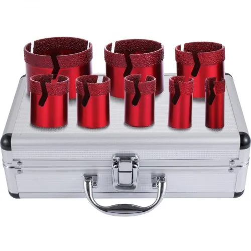 VEVOR Lochsägensatz Diamant Lochsägen-Set Fliesenbohrer Diamantlochsäge-Set Bohrer Säge M14 20/25/32/35/40/50/60/68 mm VEVOR Lochsägensatz Diamant Lochsägen-Set Fliesenbohrer Diamantlochsäge-Set Bohrer Säge M14 20/25/32/35/40/50/60/68 mm