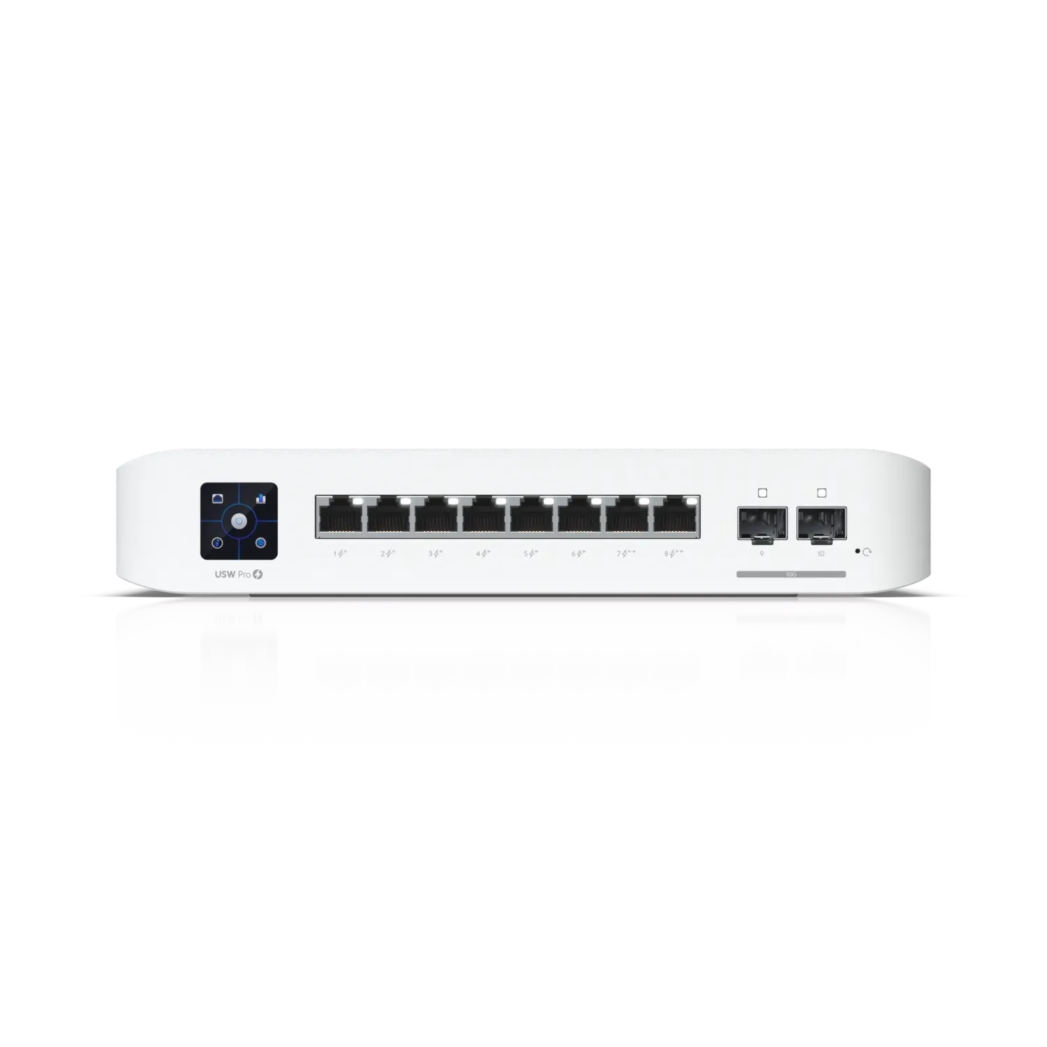 Ubiquiti Switch full managed Layer3 10 Port • 8x GbE • PoE Budget 120W • 2x PoE bt • 6x PoE at • 2x SFP+ • Wall • UniFi • USW-Pro-8-POE Ubiquiti Switch full managed Layer3 10 Port • 8x GbE • PoE Budget 120W • 2x PoE bt • 6x PoE at • 2x SFP+ • Wall • UniFi • USW-Pro-8-POE
