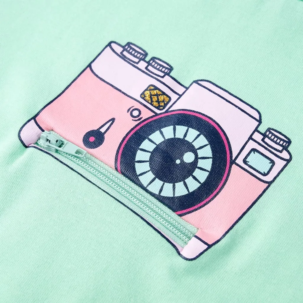 vidaXL Kinder-T-Shirt Knallgrün 104 – Bild 4