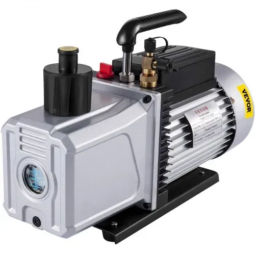 VEVOR Vakuumpumpe Unterdruckpumpe zweistufig 1PS 340L/min Einlassanschluss 0.64cm VEVOR Vakuumpumpe Unterdruckpumpe zweistufig 1PS 340L/min Einlassanschluss 0.64cm