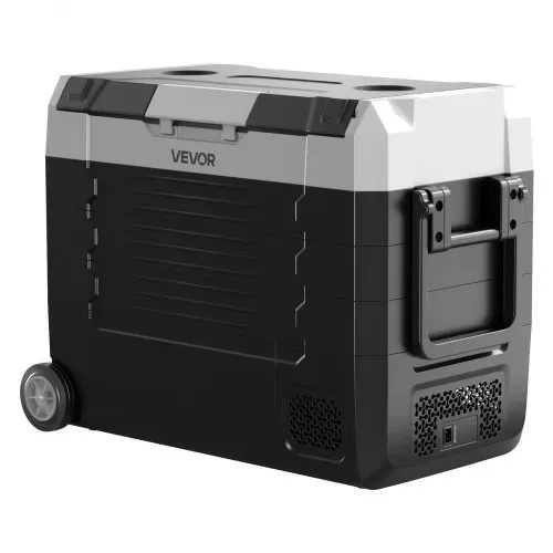 VEVOR Kompressor Kühlbox 12/24 V DC 100–240 V AC, Autokühlschrank 45 L mit App-Steuerung & Rädern & 2 Temperaturzonen (-20 °C bis 20 °C), Tragbarer Kühlschrank für Wohnmobile Boote Camping Angeln – Bild 9